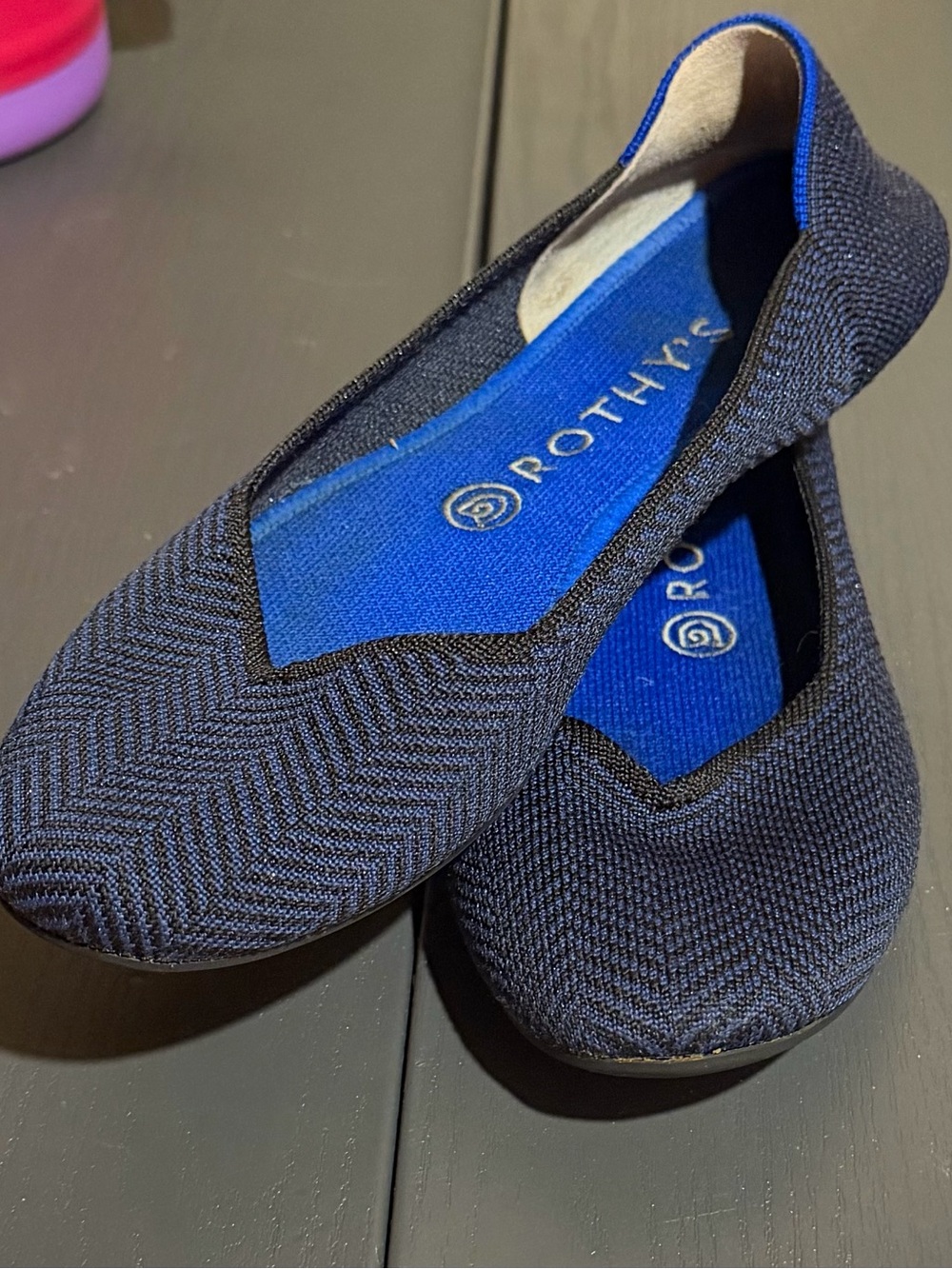 Rothy's Women’s Navy Knit Ballerina